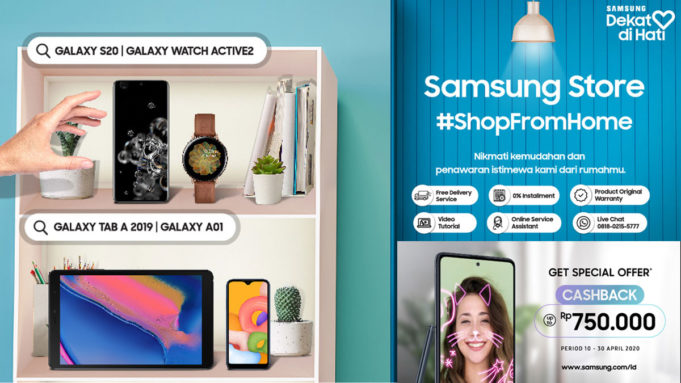 Belanja Samsung Galaxy S20 dari Rumah
