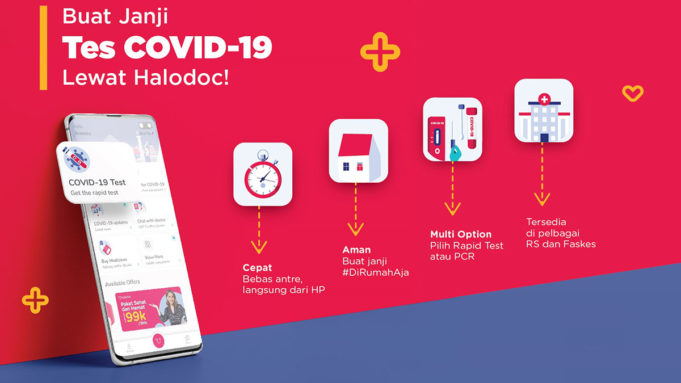 Buat Janji Rapid Test dan Tes PCR COVID-19 Kini Bisa via Halodoc Bikin JAnji Rapid Test & Tes PCR COVID-19 Halodoc