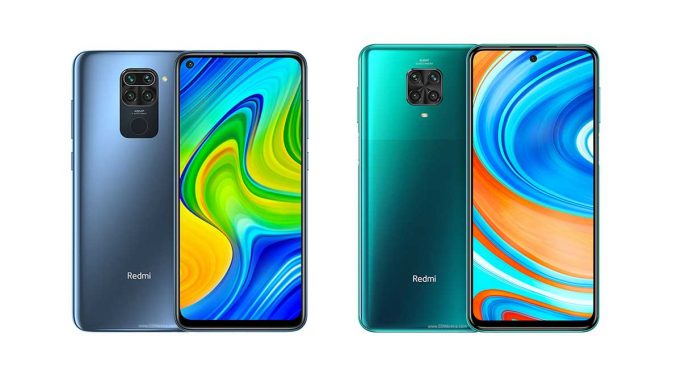 Kiri: Xiaomi Redmi Note 9, kanan: Note 9 Pro