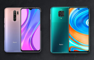 kiri Redmi 9, kanan Redmi Note 9