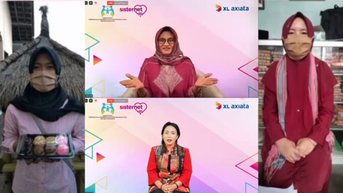 Tengah atas: Menteri Pemberdayaan Perempuan dan Perlindungan Anak RI, Ibu Bintang Puspa Yoga. Tengah bawah: Presiden Direktur & CEO XL Axiata, Dian Siswarini
