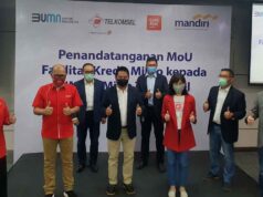 Telkomsel, Bank Mandiri, dan LinkAja Bahu-Membahu Bantu UMKM