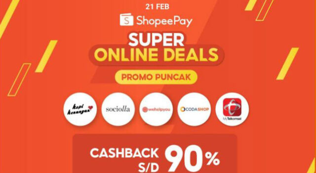 ShopeePay Umbar Cashback Hingga 90%