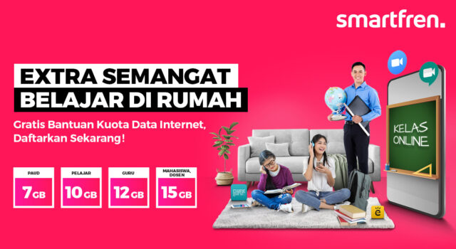 Smartfren Pastikan Penyaluran Bantuan Kuota Data Internet 2021