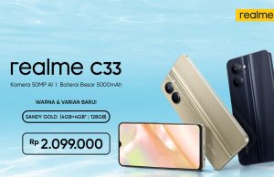 realme C33 Hadirkan Pilihan Warna Baru Sandy Gold