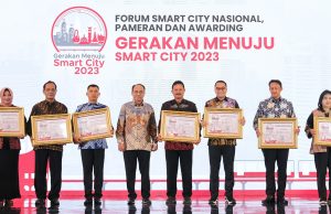 50 Kota dan Kabupaten Mendapat Penghargaan Gerakan Menuju Smart City 2023