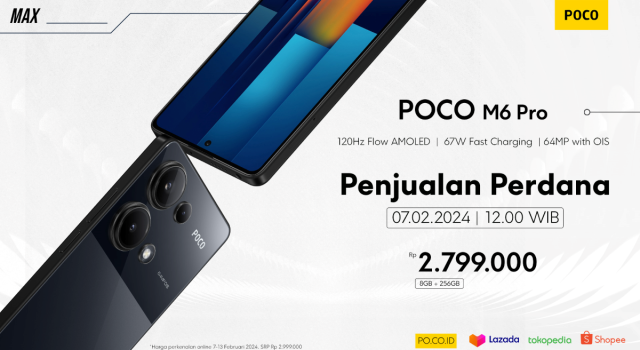 Jangan Sampai Terlewat, Penjualan Perdana POCO M6 Pro Dimulai Hari ini