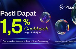 Pluang Tawarkan Cashback Spesial 15% dan 0% Biaya Trading Aset Kripto