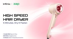 Infinix High-Speed Hair Dryer, pengering rambut cepat, teknologi beauty-tech