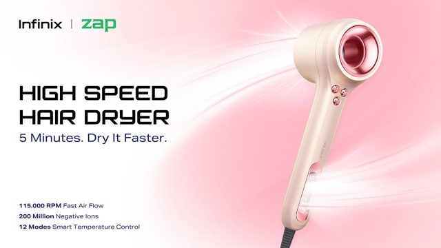KV-Infinix-High-Speed-Hair-Dryer Infinix High-Speed Hair Dryer, pengering rambut cepat, teknologi beauty-tech