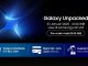 Poster teaser Galaxy Unpacked 2025 yang menampilkan sudut empat smartphone membentuk logo Galaxy AI terbaru