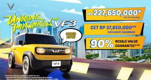 VinFast VF 3, SUV mini listrik dengan pengisian daya gratis selama tiga tahun di Indonesia.