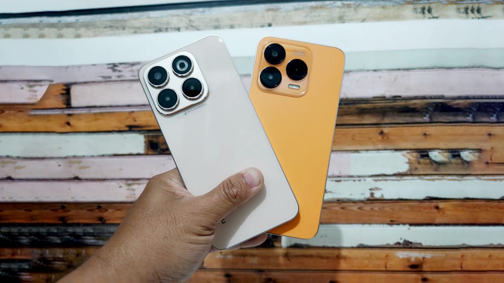 nubia V70 (kiri) dan Design (kanan)