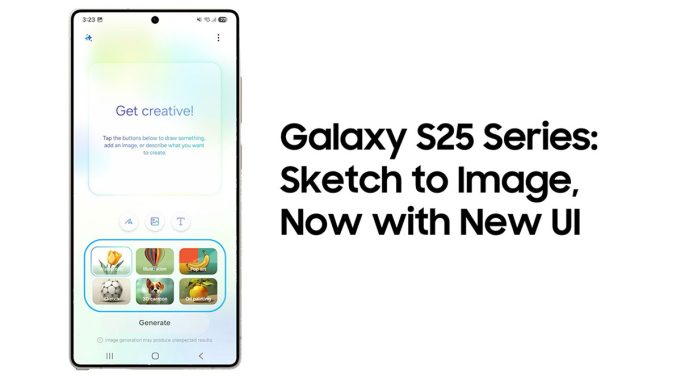 Maksimalkan kreativitas dengan fitur Sketch to Image di Samsung Galaxy S25 Series! Ubah teks, foto, dan sketsa menjadi ilustrasi unik dengan Galaxy AI.