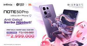 Infinix NOTE 50 Series – AI Gaming Phone terbaru dengan layar AMOLED 144Hz dan teknologi AI Smart Resource Management.