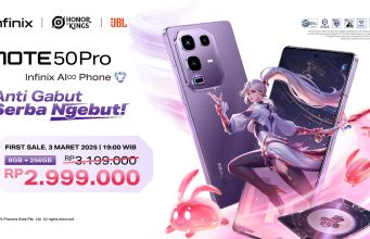 Infinix NOTE 50 Series – AI Gaming Phone terbaru dengan layar AMOLED 144Hz dan teknologi AI Smart Resource Management.
