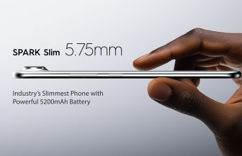 ECNO SPARK Slim, smartphone ultra-tipis dengan layar AMOLED dan baterai tahan lama.