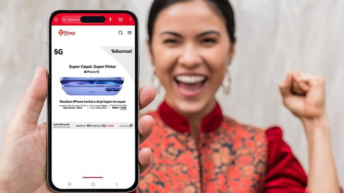paket bundling iPhone 16 Telkomsel Halo+ dengan bonus kuota dan jaringan 5G
