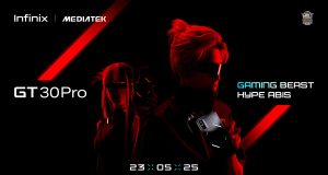 Smartphone Infinix GT 30 Pro dengan desain mecha futuristik dan performa gaming AI terbaik