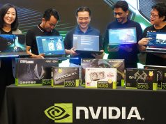 Para pembicara bersama GPU NVIDIA GeForce RTX 5090 terbaru dengan teknologi AI Blackwell