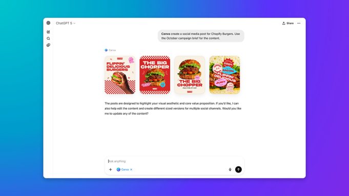 Canva Hadir di ChatGPT: Bikin Desain Langsung dari Obrolan