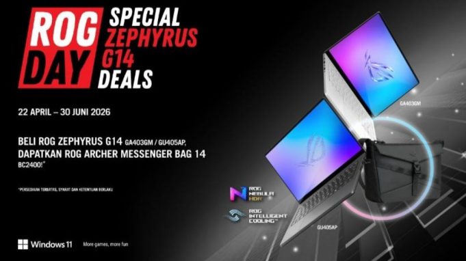 Resmi Mendarat di Indonesia, ROG Zephyrus G14 (GU405) Punya Bobot Ringan dan Performa Gahar