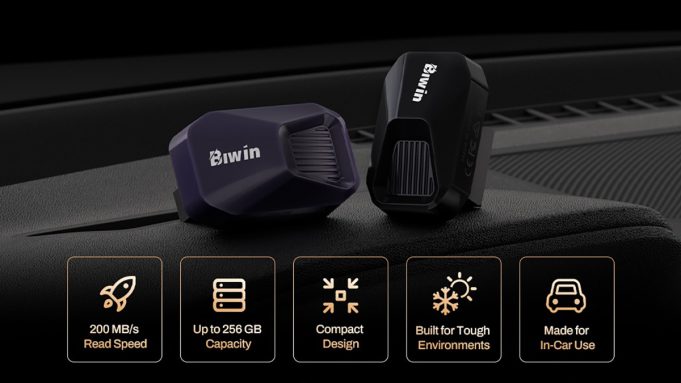 Biwin Amber UV200, USB Storage Tangguh untuk Dashcam dan Kendaraan Terhubung