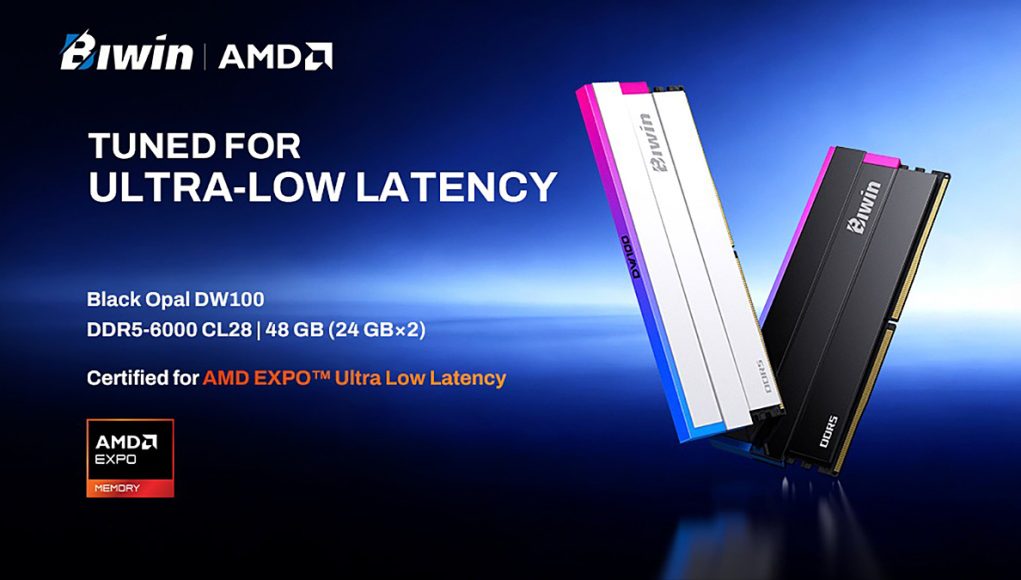 Images of Biwin Black Opal DW100 DDR5 tuned for ultra low latency