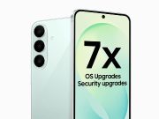 Foto perangkat Galaxy S26 FE yang menawarkan dukungan hingga 7 generasi pembaruan OS dan keamanan