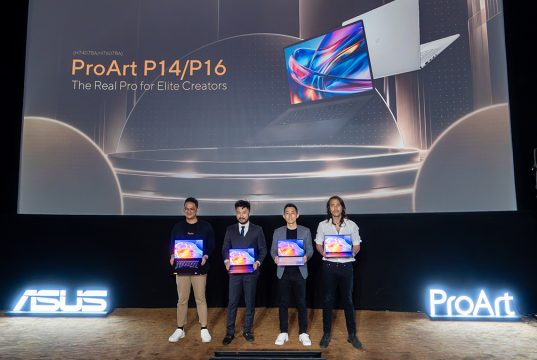Peluncuran ASUS ProArt P14 dan P16 di Indonesia dengan presentasi laptop kreator profesional berbasis NVIDIA RTX Spark untuk AI lokal.