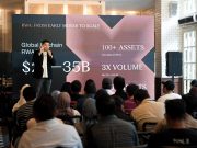 Minat Saham AS Tertokenisasi di PINTU Naik 68% pada Kuartal III 2026, Nvidia dan Apple Jadi Favorit Perwakilan PINTU mempresentasikan perkembangan aset tertokenisasi (RWA) dan pertumbuhan volume perdagangan dalam acara di hadapan audiens, dengan lebih dari 100 aset tersedia di platform PINTU.